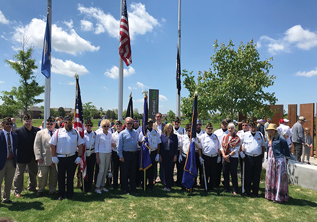 Memorial Day Ceremony at the Maple Grove Veterans Memorial in Central Park