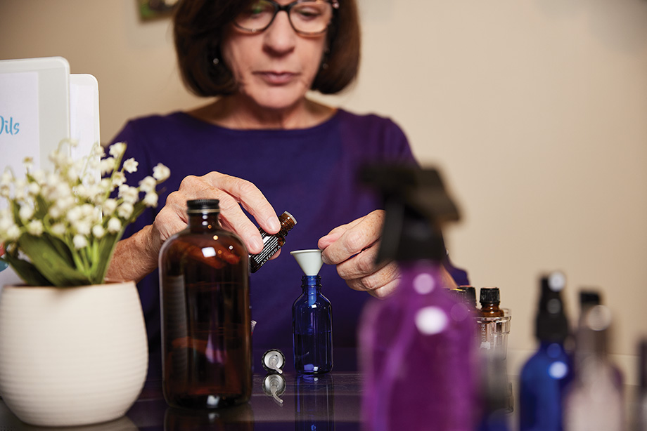 Jeanne Tierney Pouring Essential Oil