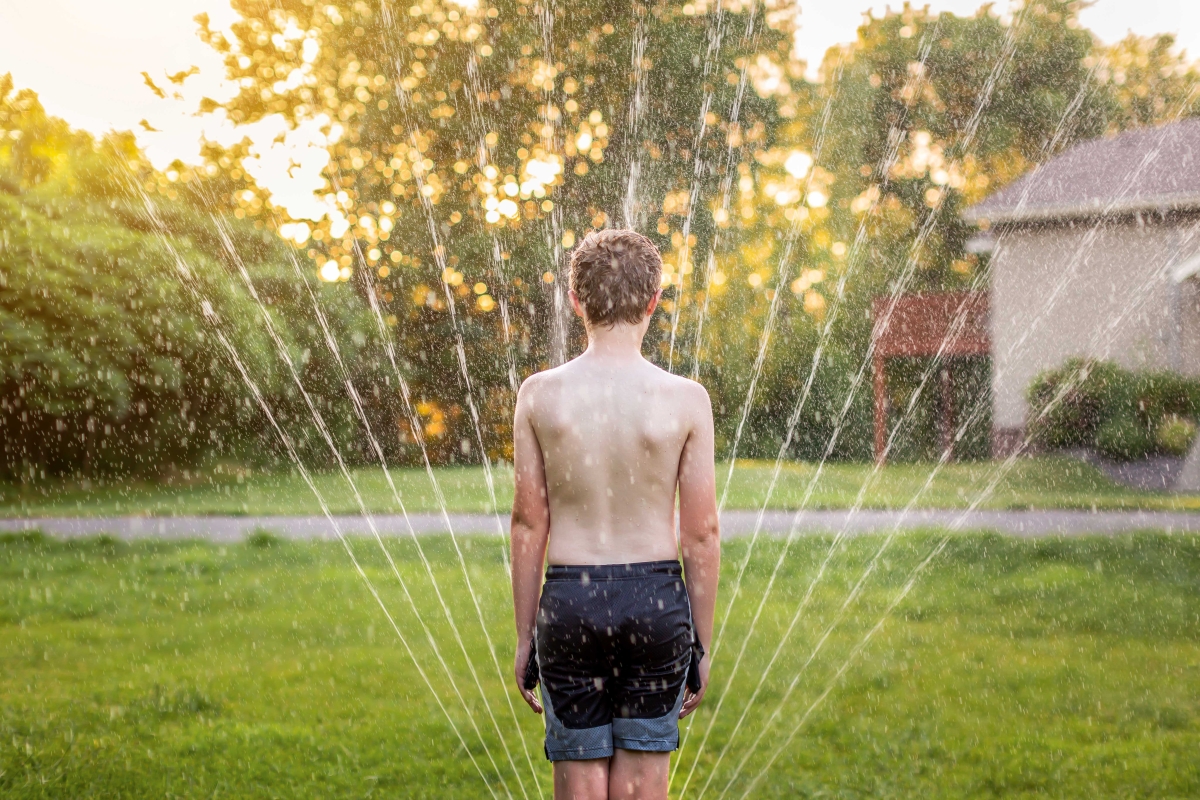 Sunset Sprinkler by Tracy Walsh