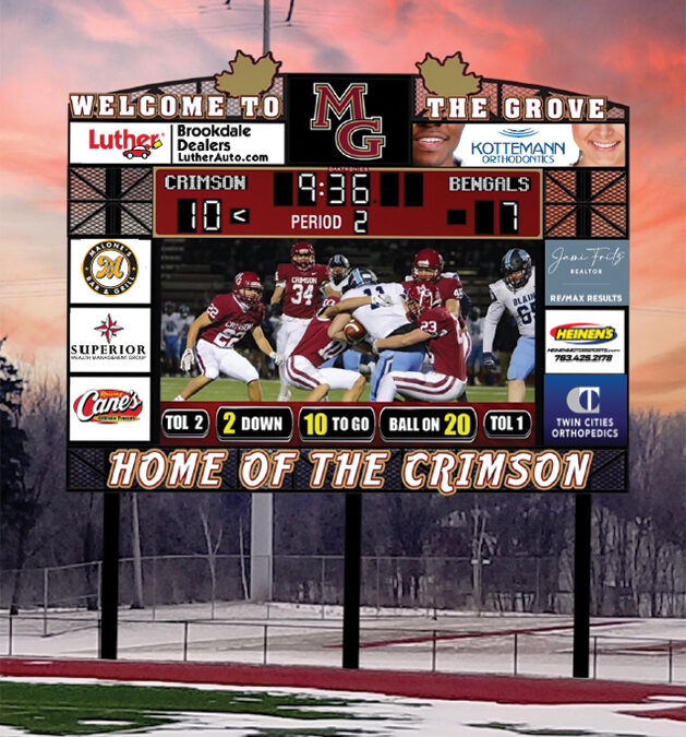 High School Stadium Receives New Scoreboard