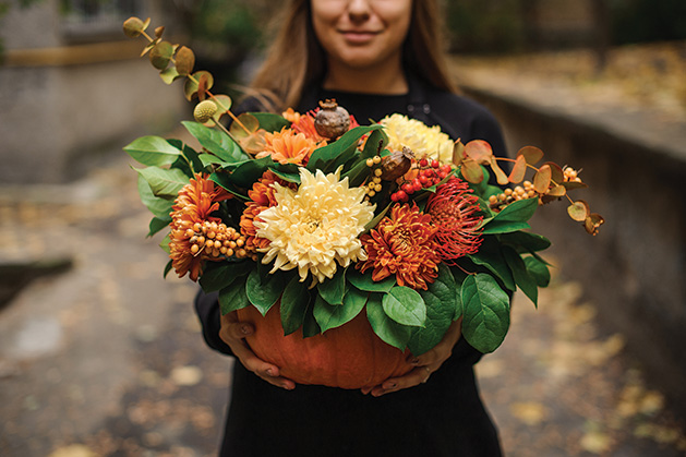 How to Turn a Pumpkin into a Planter
