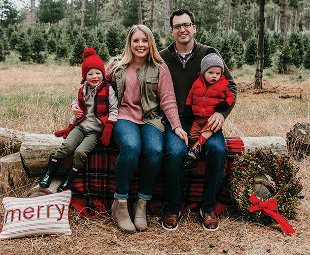 Microblogger Nicole Pierson and her family.