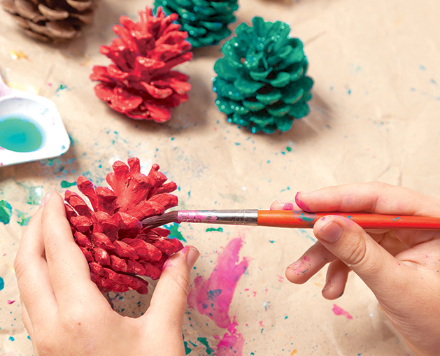 Pinecone Crafts for Holiday Family Fun