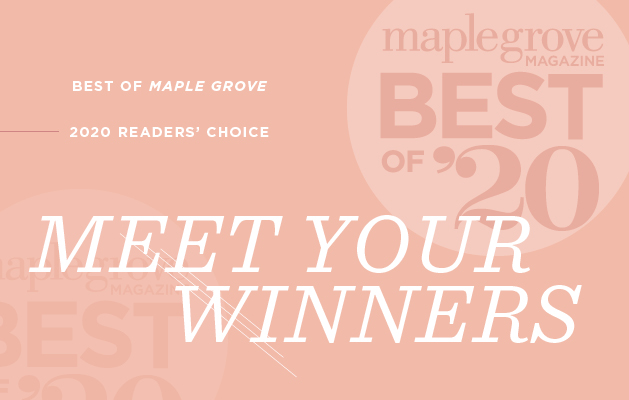 A graphic announcing the Maple Grove Magazine Best of Maple Grove 2020.