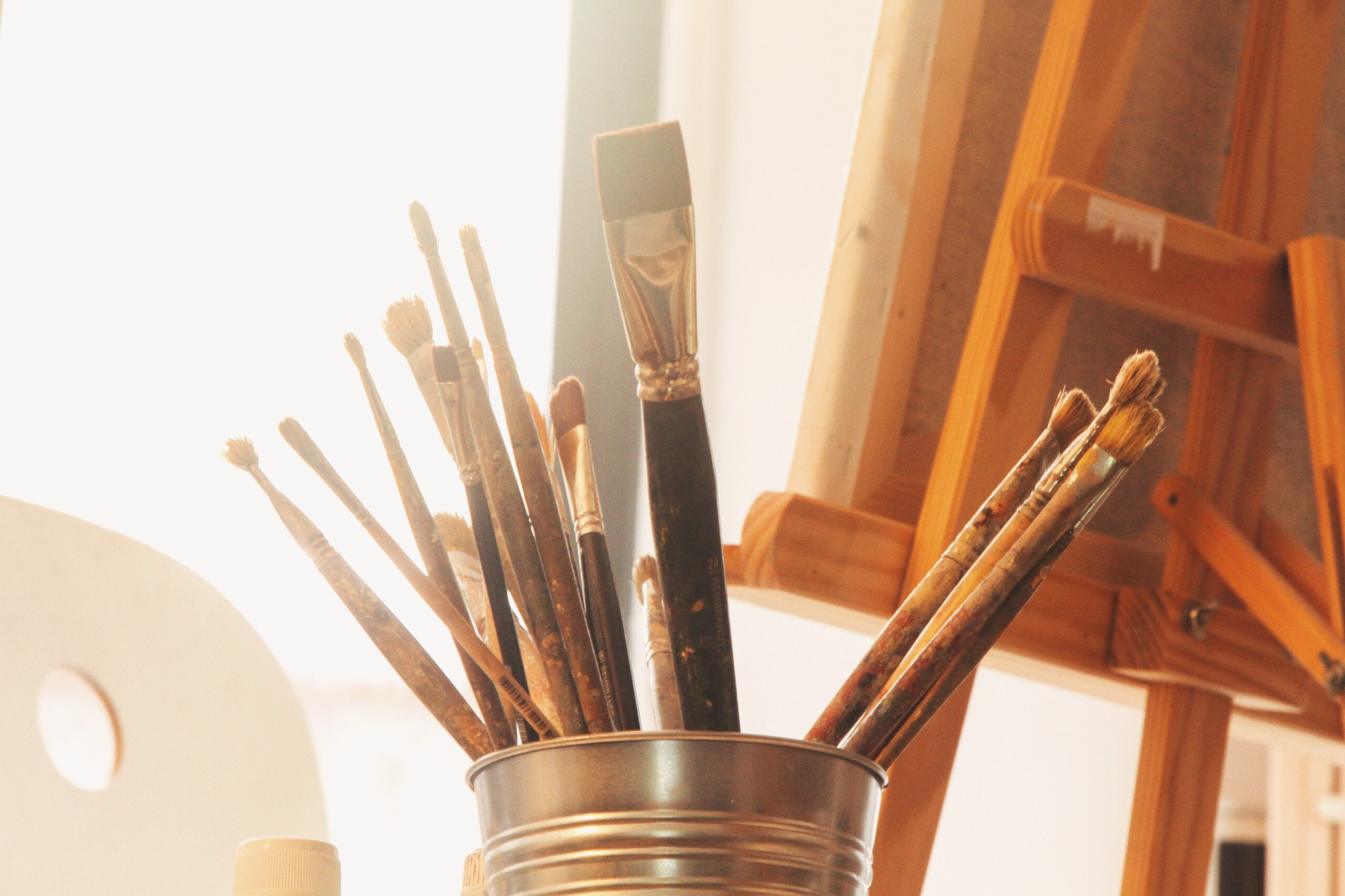 Can of Paint Brushes