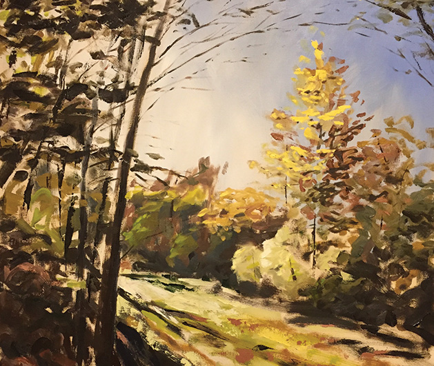 A painting by Dan McAvey, adult education director at the Maple Grove Arts Center.
