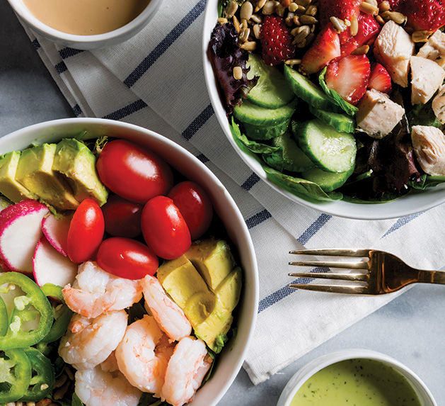 Signature healthy salads from Crisp & Green.