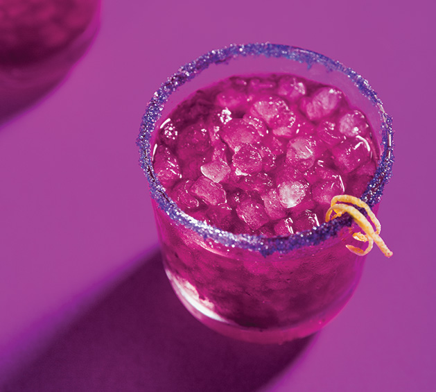 The Purple People Eater, a Minnesota Vikings cocktail from Princeton's Liquors