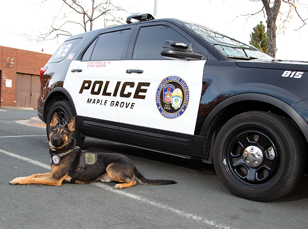police department welcomes canine cope dog