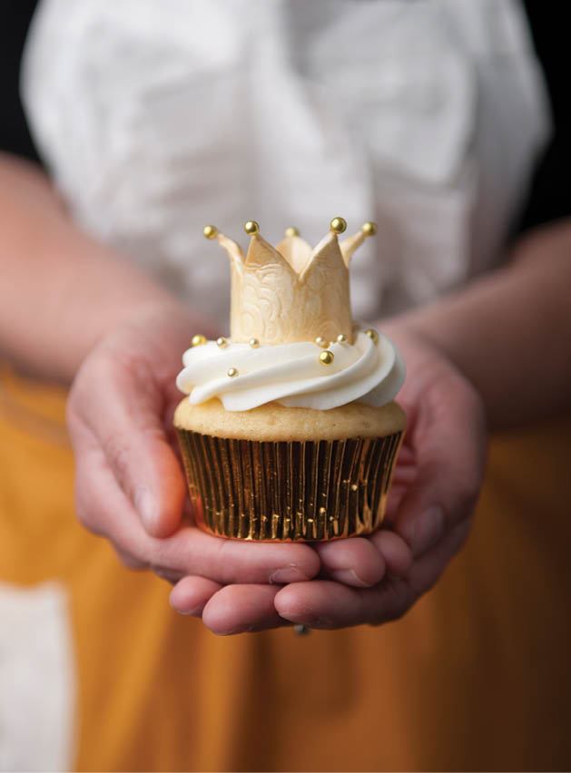The crowning touch on a cupcake from Nadia Cakes; Photo by Emily J. Davis