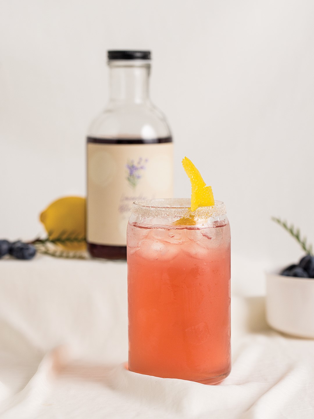 Lavender Blueberry Lemon Drop Martini or Mocktail*