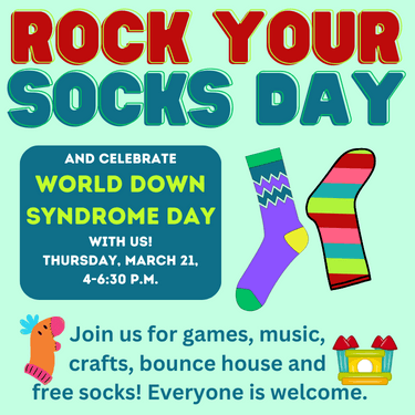 Rock Your Socks Maple Grove Event Flyer