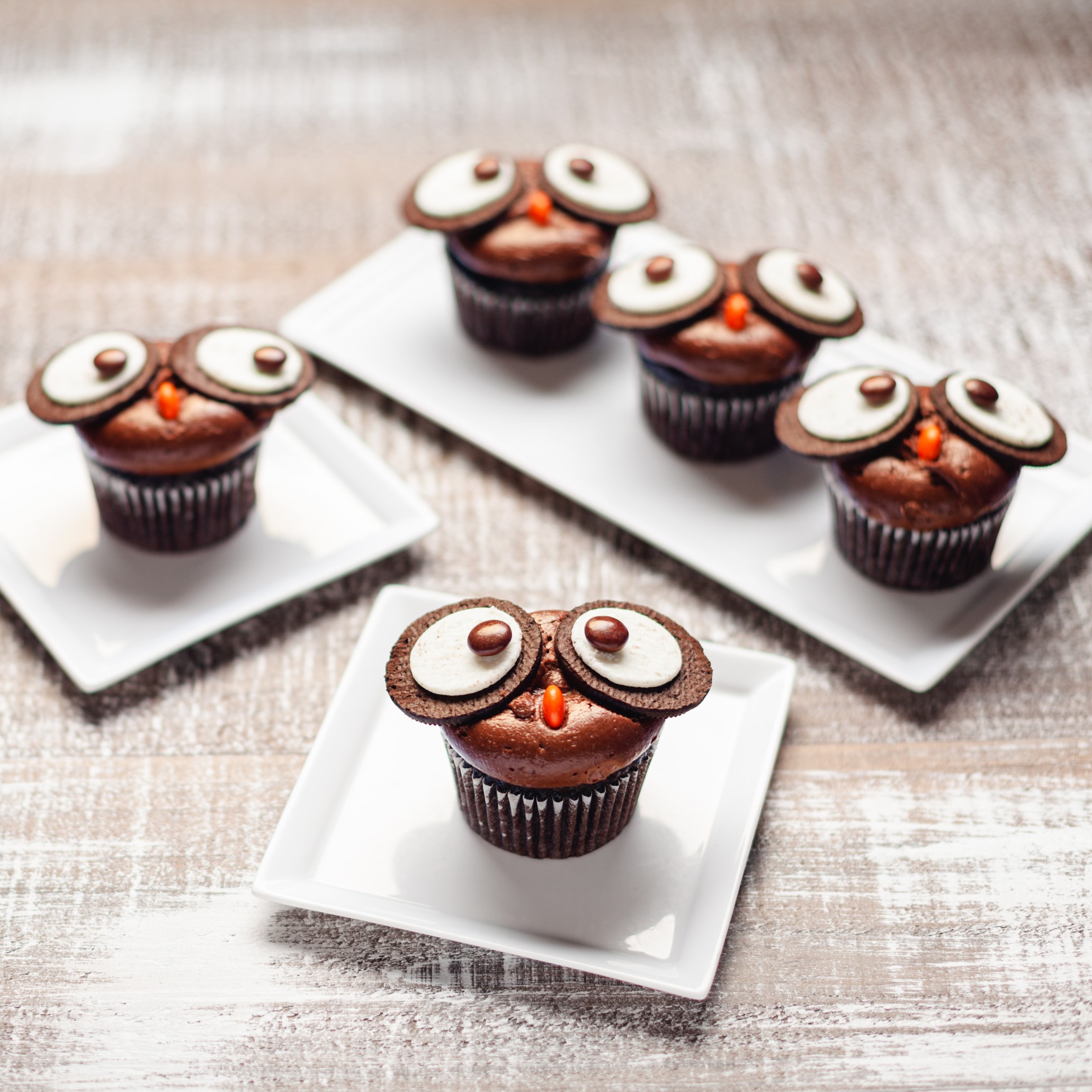 Easy Owl Cupcakes