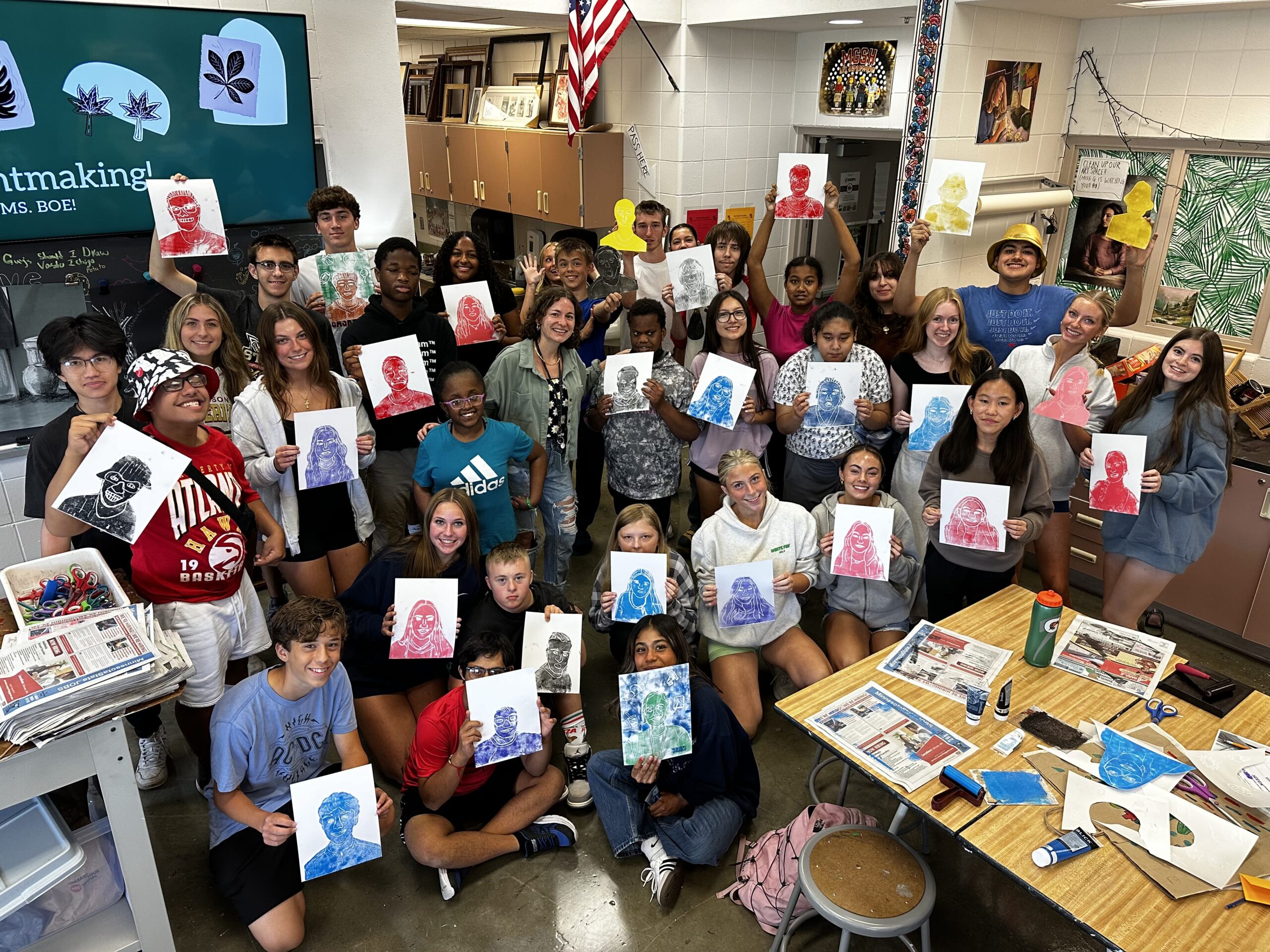 Unified Art students display their work.