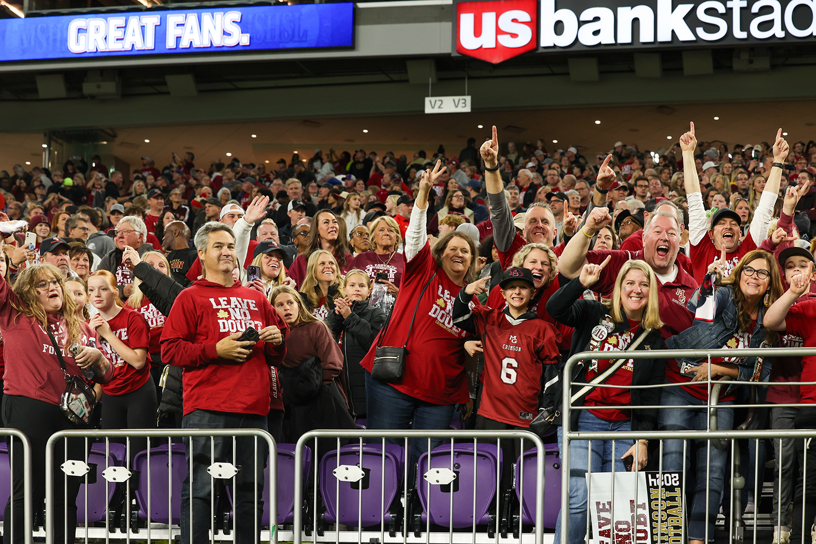 The Maple Grove community left no doubt that it supported the Crimson.