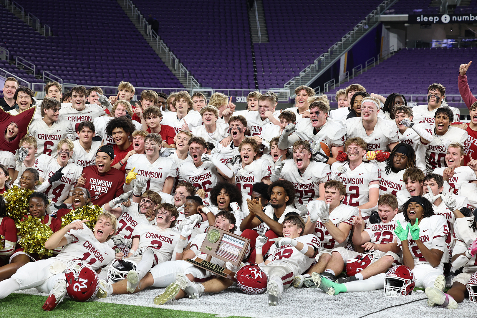 Crimson Football team at State Championships