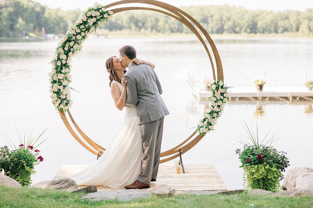 Monica and Erik Goetzke say “I do” at the place where love feels most like home.