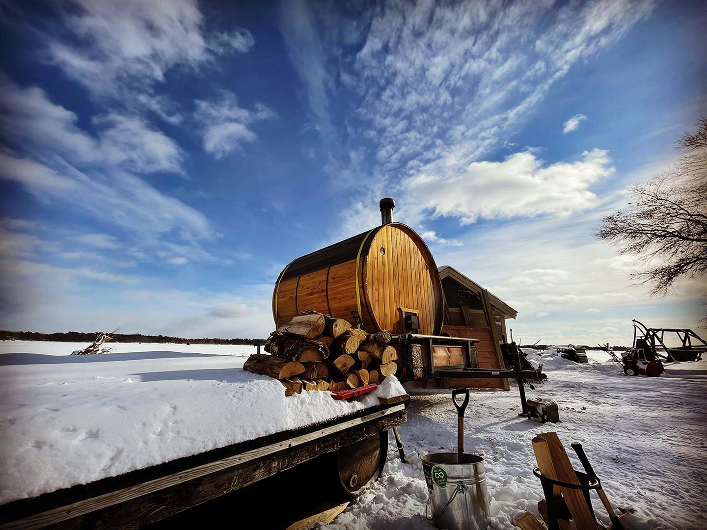 The City of Maple Grove is renting from Stonegrove Saunas to bring a sauna experience to Central Park