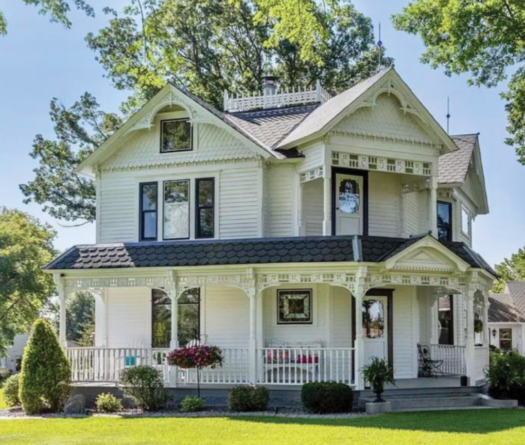 This historical home, standing at 9239 Lawndale Lane N., was built in 1861.