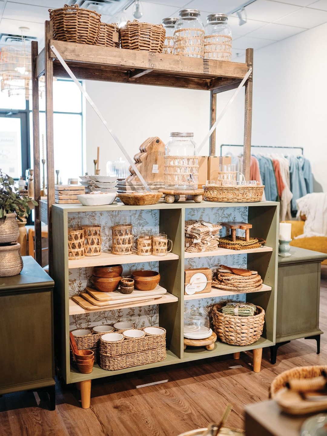 Consider swapping heavier textiles for lighter, more refreshing ones such as rattan—a fan-favorite for spring and summer.
