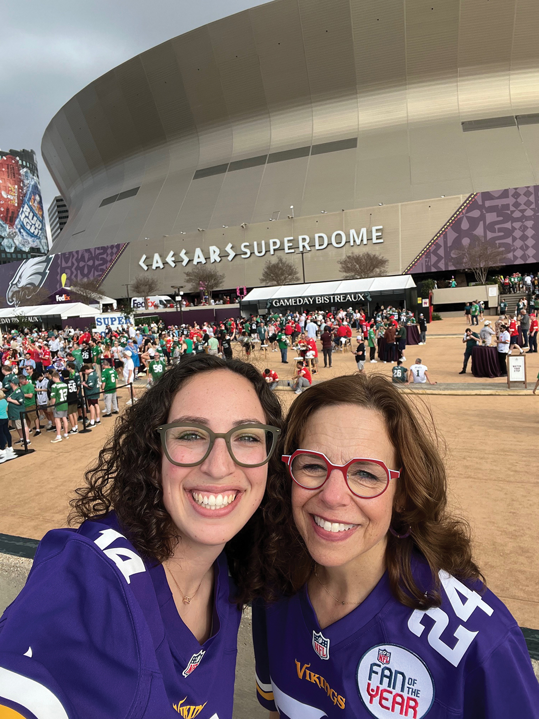Betsy Fine at Super Bowl LIX