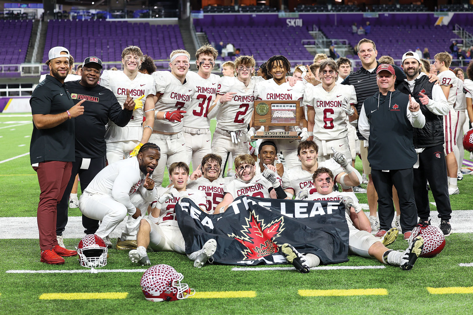 Maple Grove Senior High School’s Crimson Football Winning Minnesota State Championship