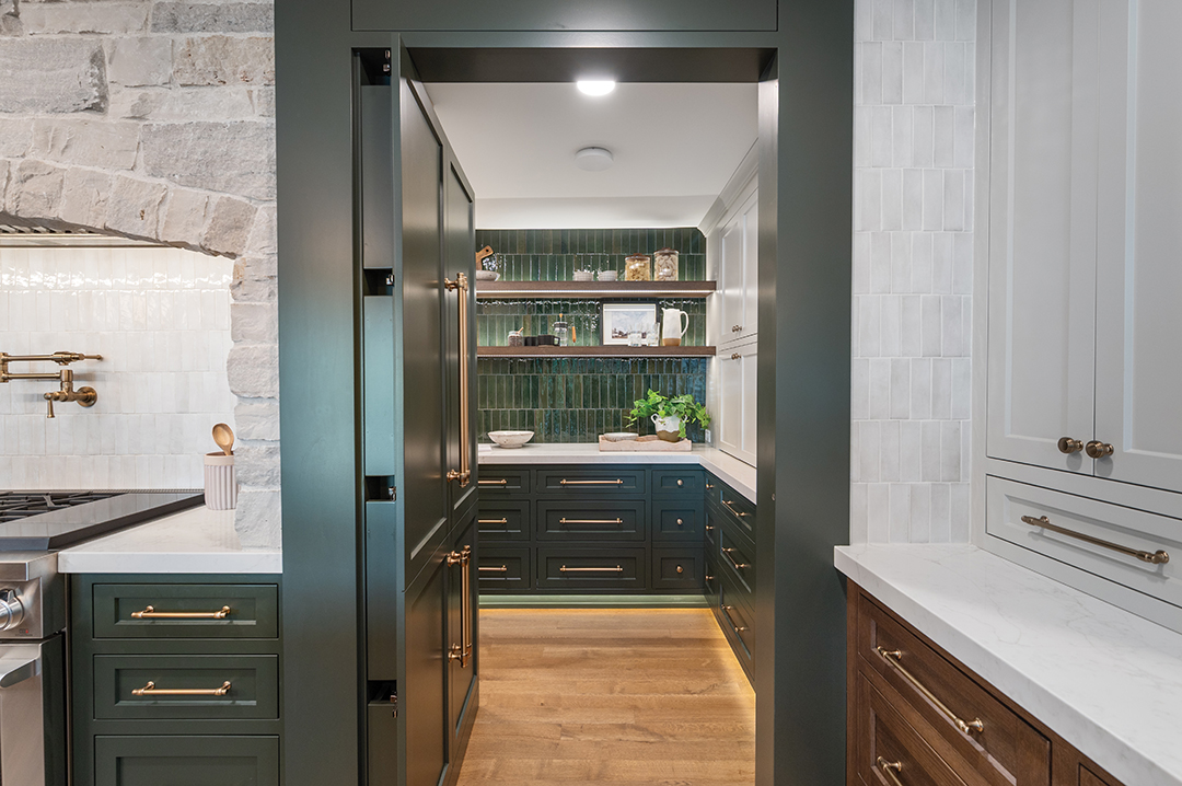 Fish Lake home walk-in pantry.