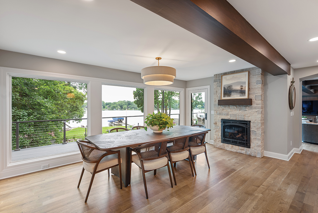 Fish Lake home dining room.