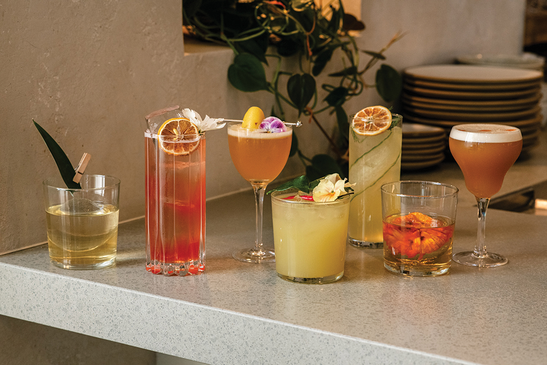 An array of cocktails from Khâluna