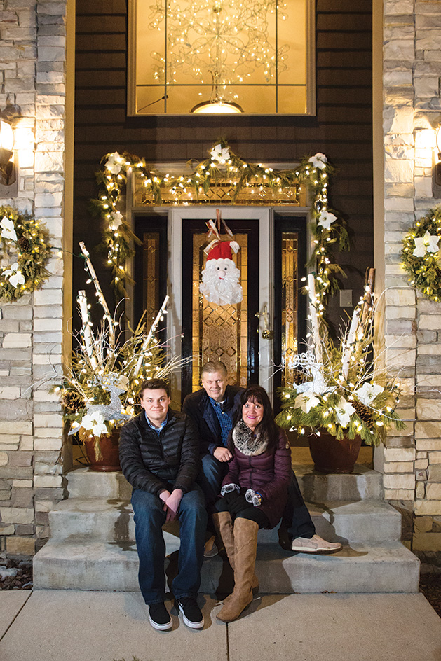 The Beach Family on their Front Steps