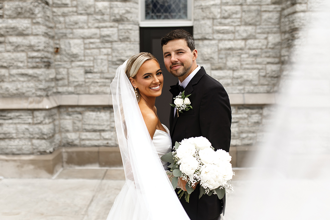 Mariah and Tom Arko at their wedding