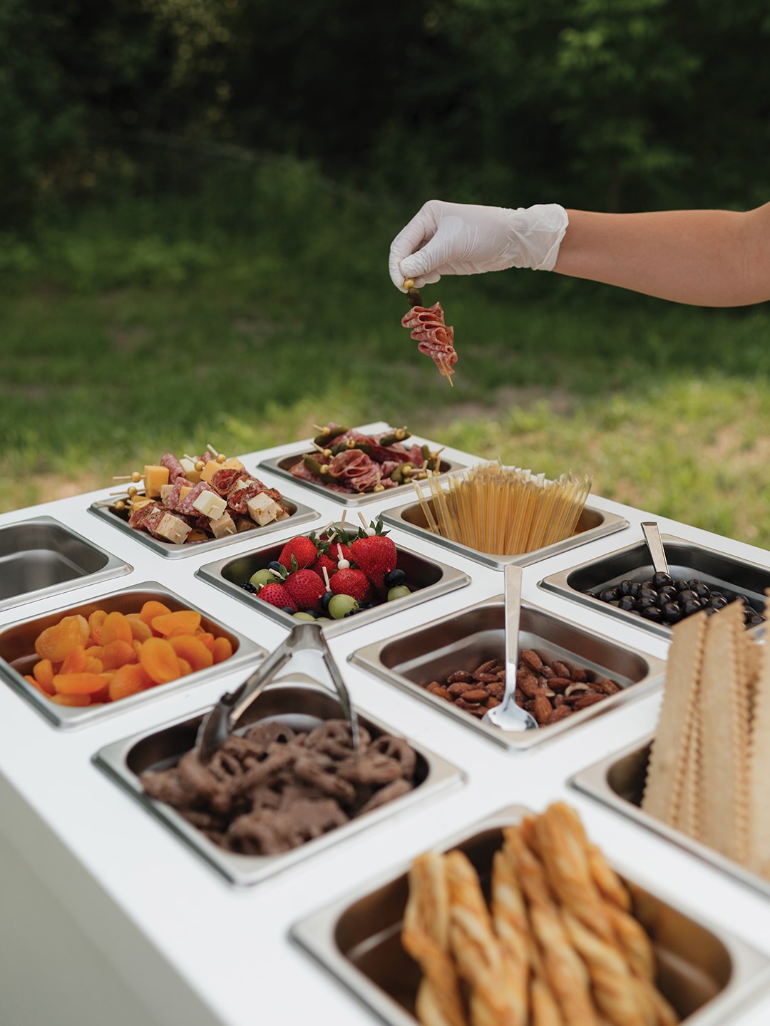 Clients can design their ideal charcuterie combinations with up to 12 selections.