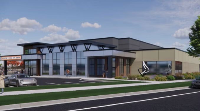 An early rendering of Avalanche Arts’ performing arts center.