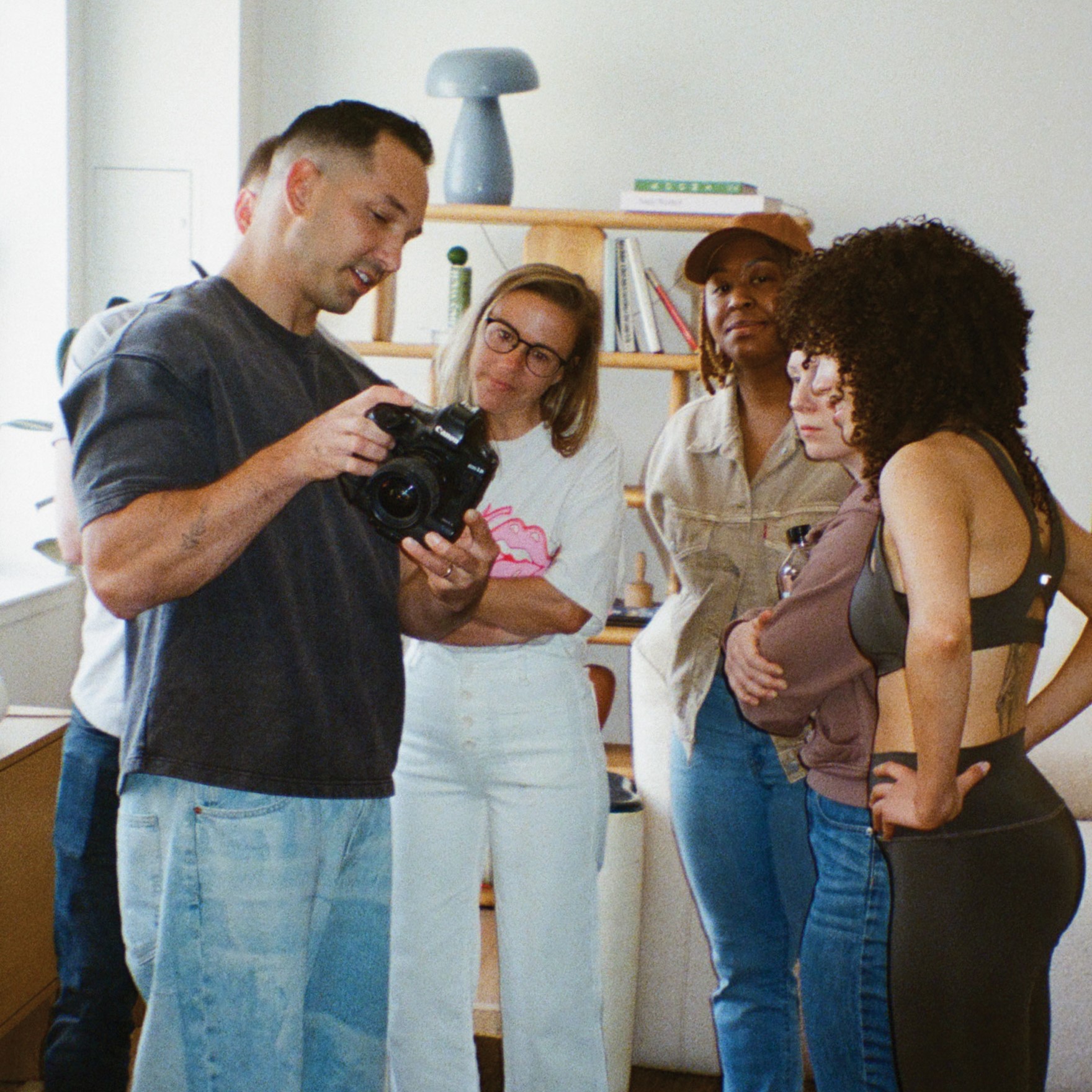 Paul Weaver leads an in-person freelance photography workshop.