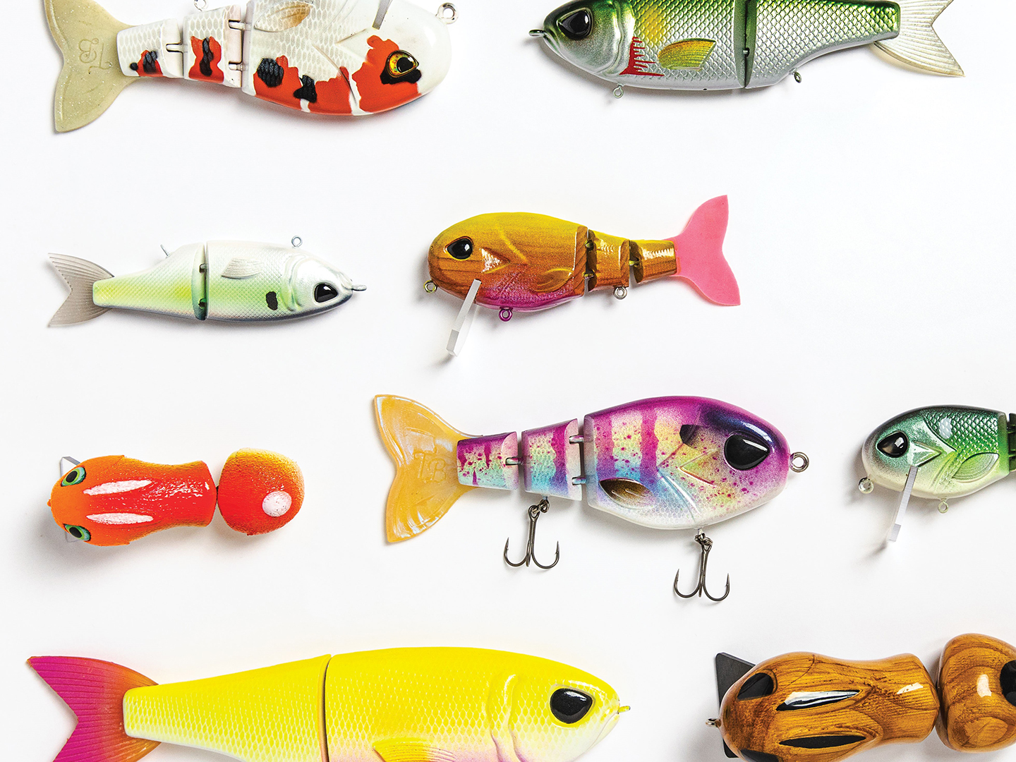 Retro style swimbaits from Throwback Baits