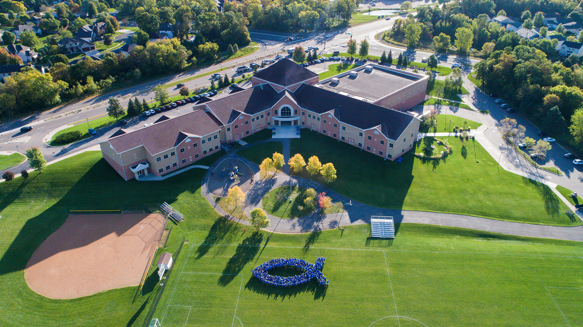 Aerial photo of Heritage Christian Academy