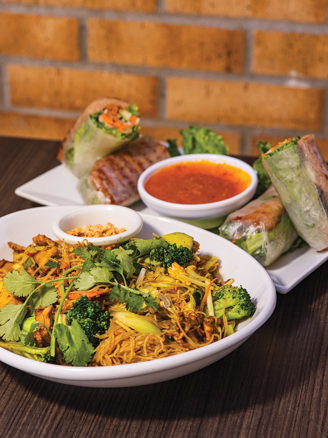 Lotus Maple Grove brought the heat with its Singapore Noodles and Nem Nuong Spring Rolls.