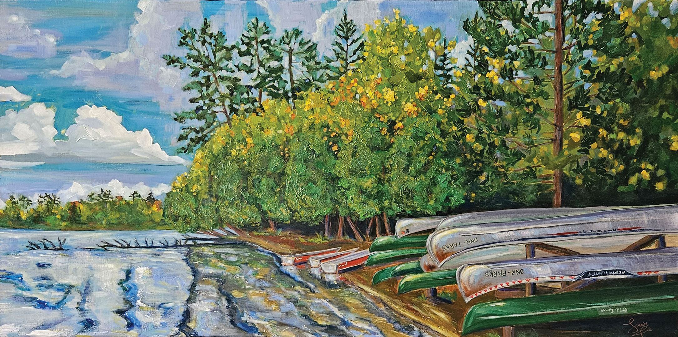 Scenic State Park landscape painting