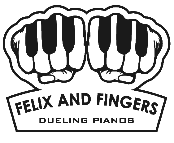 Felix and Fingers Dueling Pianos Logo